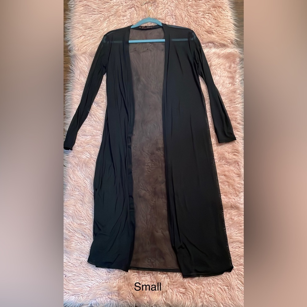 Mesh Long Sleeves Cover Up